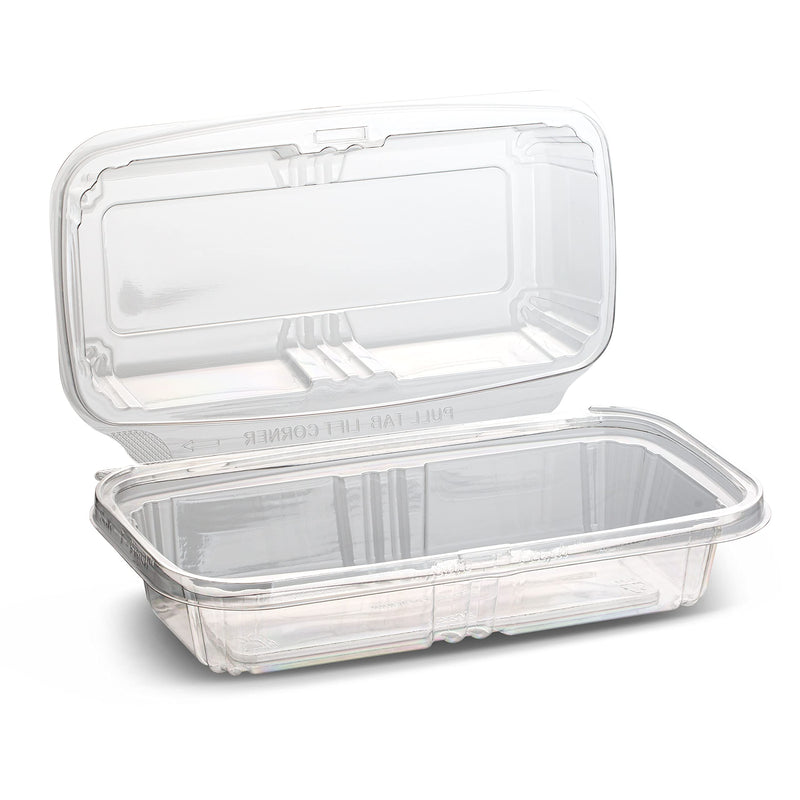 [Australia - AusPower] - Plastic Hoagie or Sub Container 8 inch with Tamper Evident Seal and Hinged Design by MT Products (15 pieces) 