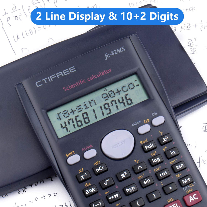 [Australia - AusPower] - Splaks 2-Line Engineering Scientific Calculator LED Display Function Calculator Suitable for School Business (3pack) 