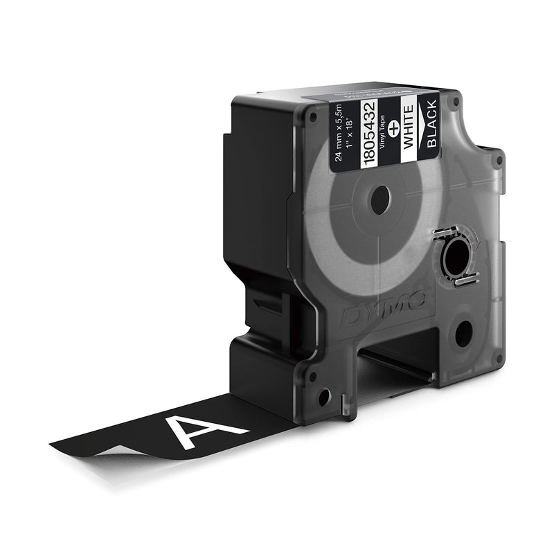 [Australia - AusPower] - DYMO Industrial Labels for DYMO Industrial Rhino Label Makers, White on Black, 1", 1 Roll (1805432), DYMO Authentic 1" 