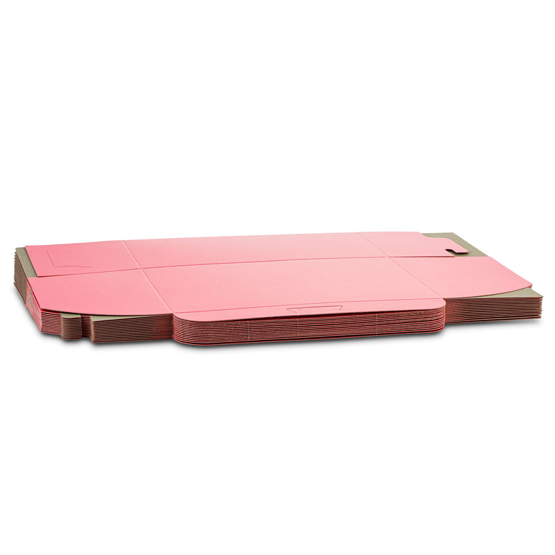 [Australia - AusPower] - Pretty Pink Lock Corner Clay Coated Kraft Paperboard Bakery Box No-Window Size 6" x 4 1/2" x 2 3/4" By MT Products (15 Pieces) 15 