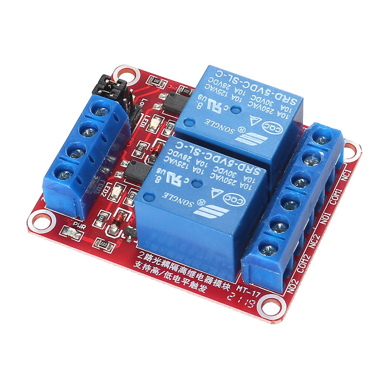 [Australia - AusPower] - ALMOCN 6Pcs DC 5V 2 Channel Relay Module with Isolated Optocoupler High and Low Level Trigger 2 channel 5V 