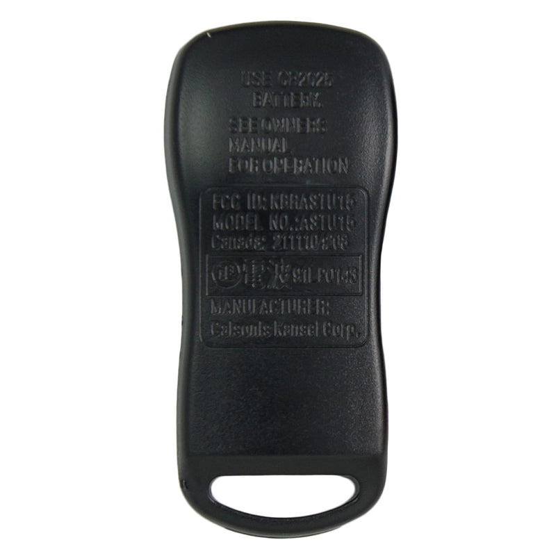 [Australia - AusPower] - Keyless2Go Replacement for New Shell Case and 4 Button Pad for Remote Key Fob with FCC KBRASTU15 - Shell ONLY (2 Pack) 