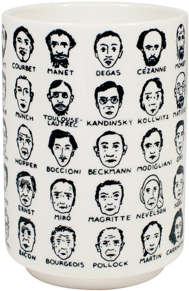 [Australia - AusPower] - It's Hard to Get a Handle on Modern Art - Porcelain Tea Cup Featuring 65 Artists 