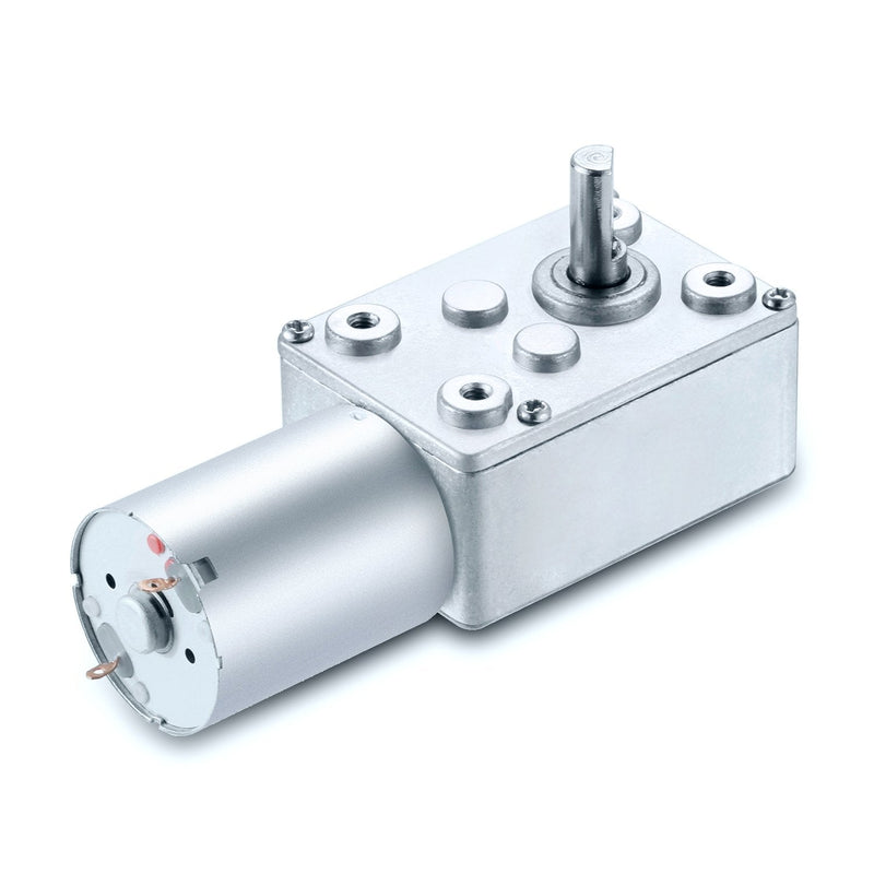 [Australia - AusPower] - Greartisan DC 12V 35RPM Turbo Worm Geared Motor High Torque Turbine Worm Gear Box Reduction Motor 6mm Shaft JSX255-370 12 Volt 35 RPM 