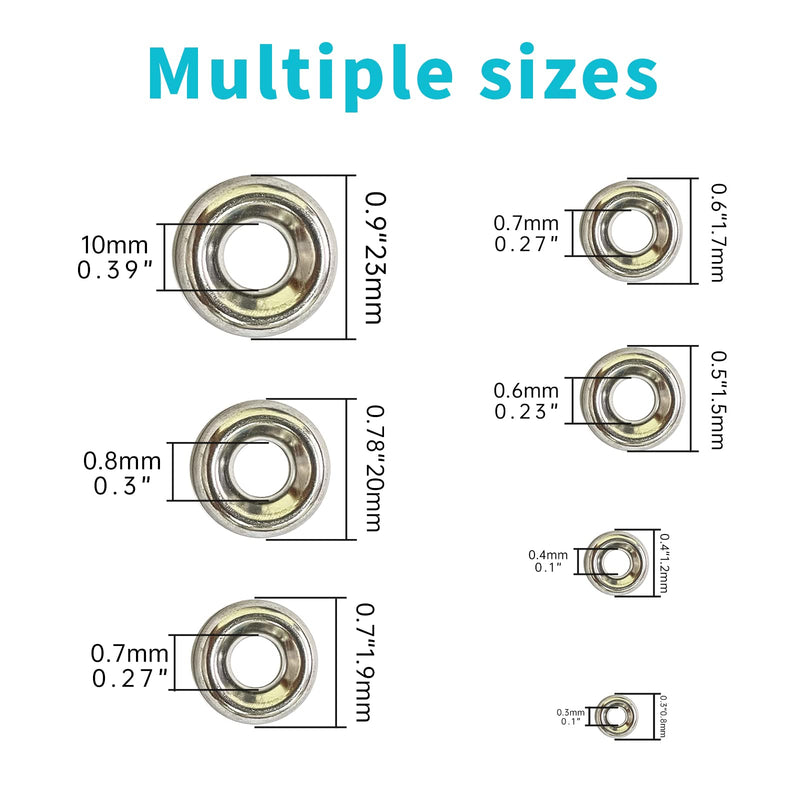 [Australia - AusPower] - Countersunk Washers Stainless Finish washers #4#6#8#10#12#14#16 304 Stainless Cup Countersunk Finish Washer Finishing Cup Countersunk Washer Assortment Set 295pcs T-2 