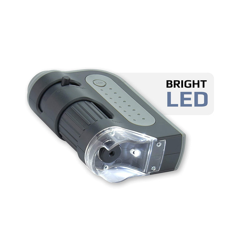 [Australia - AusPower] - Carson MicroBrite Plus 60x-120x Power LED Lighted Pocket Microscope Single Pack 