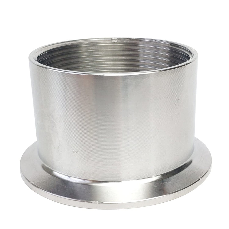 [Australia - AusPower] - LOZOME 2" NPT Sanitary Female Threaded Pipe Fitting to 2.5" Tri Clamp OD 77.5mm Ferrule Flange Pipe Size: 2" （fit 2.5 Inch Tri clamp） 