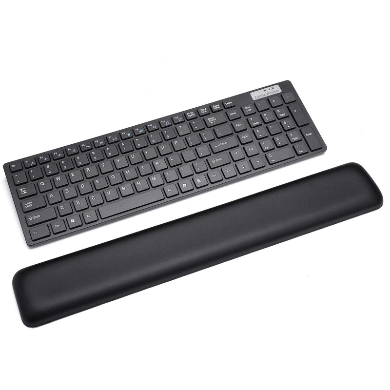 [Australia - AusPower] - Aelfox Leather-Gel Keyboard Wrist Rest, Ergonomic Computer Wrist Support Laptop Wrist Pad for Keyboard - Help with Wrist Pain for Full Size Gaming Keyboard, Home, Office（17.32 x 2.76 x 0.79 inch） 