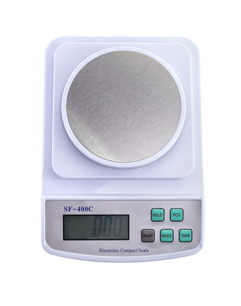 [Australia - AusPower] - QWORK Digital Lab Scale, 500g x 0.01g, High Precision Laboratory Analytical Balance Scale, LCD Display, Compact Bench Scale Accuracy Weighs Grams, Carats, Ounces, Pounds 