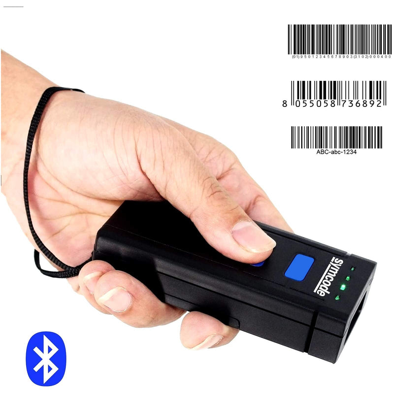 [Australia - AusPower] - Symcode Bluetooth Wireless Barcode Scanner,Compatible with Bluetooth Function & 2.4GHz Wireless, Portable Barcode Reader Work with Windows, Mac,Android, iOS Phones, Tablets or Computers 