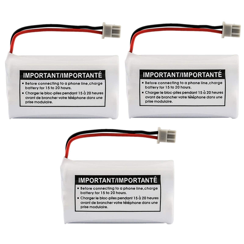 [Australia - AusPower] - New! Genuine Uniden BBTY0651101 BT-1007 NiMH 600mAh DC 2.4V Rechargeable Cordless Telephone Battery (3-Pack) 