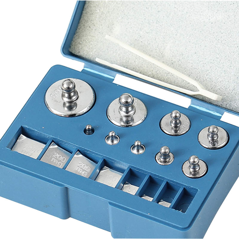 [Australia - AusPower] - Balance Calibration Weights,17-Piece Scale Calibration Weight Kit, Steel Chrome-Plated Calibration Weight Kit, Used for Digital Jewelry Scale Scientific Laboratory Weight Education 