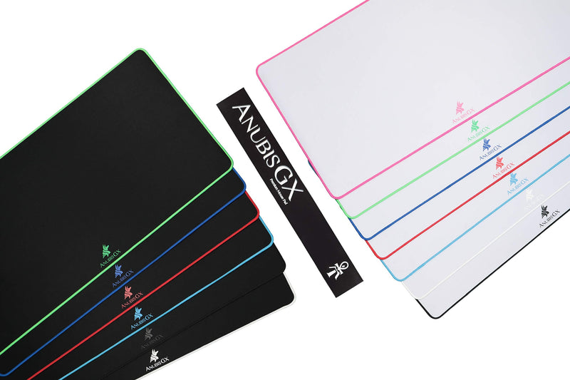 [Australia - AusPower] - AnubisGX (68 Color/Size Options) Gaming Mouse Pad (Extended: 36x12), White Pad with Light Blue Stitching. Best Premium Waterproof Non RGB Computer Gaming XL Desk Pad Mat, Large Non-Slip Gamer Mousepad Extended (36 x 12) White/Lightblue 
