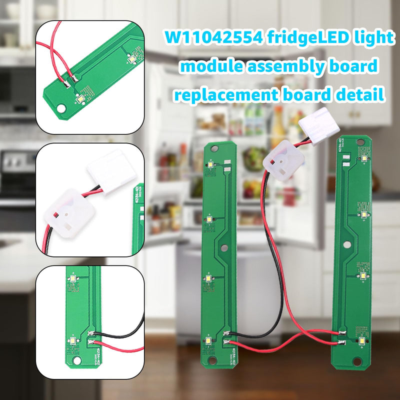 [Australia - AusPower] - Sousery W11042554 Refrigerators LED Light Module Board compatible with Whirlpool Amana Maytag Refrigerator Replaces W11527432 W11333374 W11101384 W11387579 