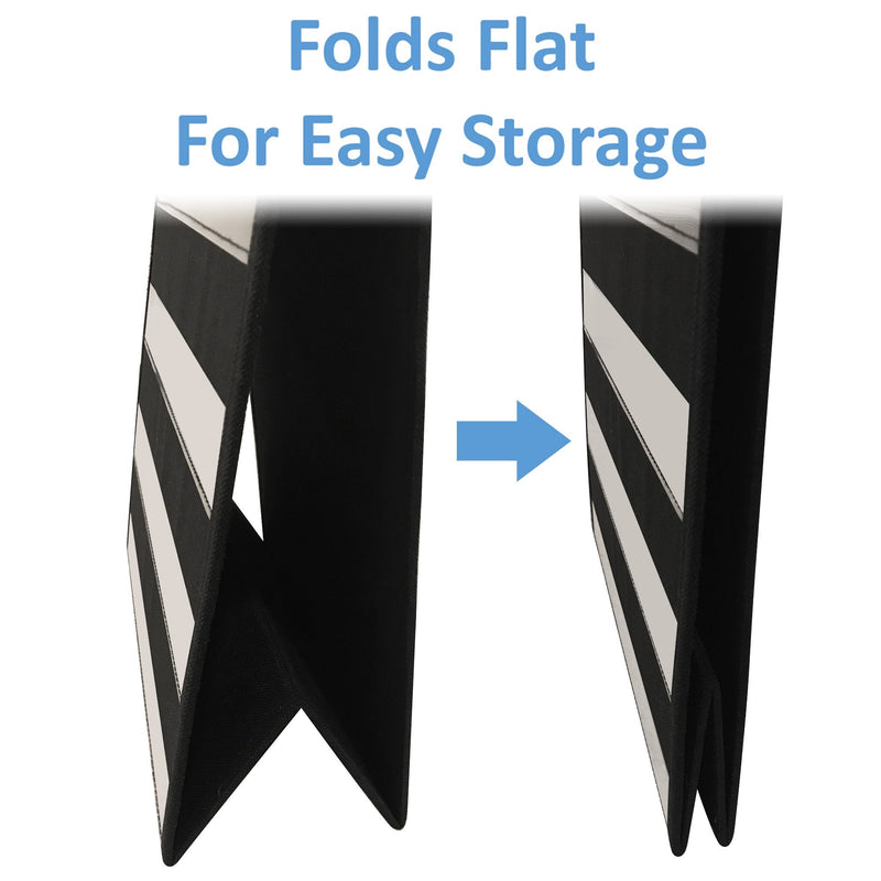 [Australia - AusPower] - Small Double Sided Table Top Pocket Chart – by Essex Wares – for Individual or Small Group Usage in a Classroom or at Home – Fits Standard 3” Sentence Strips and Cards (Black) 13Wx17L 