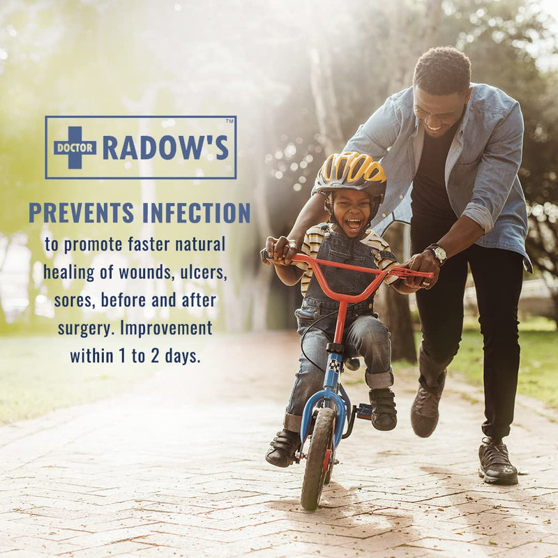 [Australia - AusPower] - Doctor Radow’s Povidone Iodine First Aid Antiseptic Ointment 10% 3X Faster Healing, No Sting, Best for cuts, scrapes, burns, surgical and diabetic wounds, bed sores, pressure sores, ulcers (1 oz tube) 
