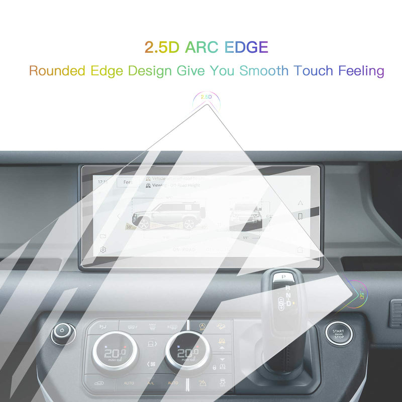 [Australia - AusPower] - Screen Protector Foils for 2020 2021 2022 Land Rover Defender 90 110 10In Navigation Display Tempered Glass 9H Hardness Anti Scratch & Glare HD Clear LCD GPS Touch Screen Protective Film 
