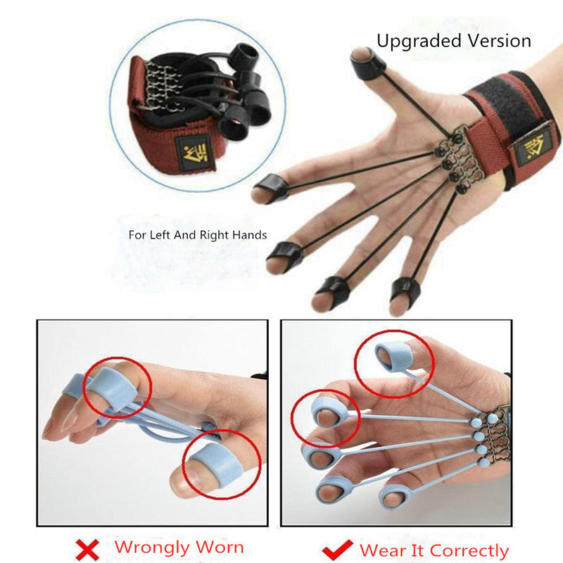 [Australia - AusPower] - SHXJHXC Finger Exercisers & Hand for Strength Grip Strengthener,Training with Alpha Gripz Trainer Stretcher, Strengthening Equipment for Wrist Physical Therapy Forearm Extensor (Green) Green 
