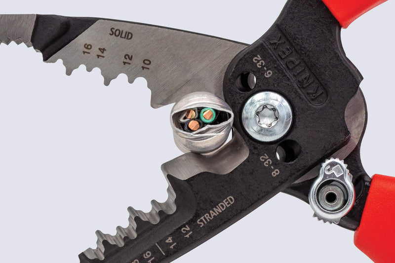 [Australia - AusPower] - KNIPEX Tools 13 71 8 Forged Wire Stripper, 8-Inch Standard Grip 