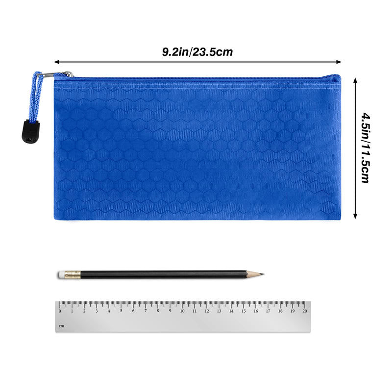 [Australia - AusPower] - EOOUT 24pcs Zipper Pencil Pouch Bulk, Waterproof Pencil Bag, Reusable Pencil Case Bulk, Zipper Bag for Office Supplies, Kids, Travel Accessories Stationery 12 Colors 