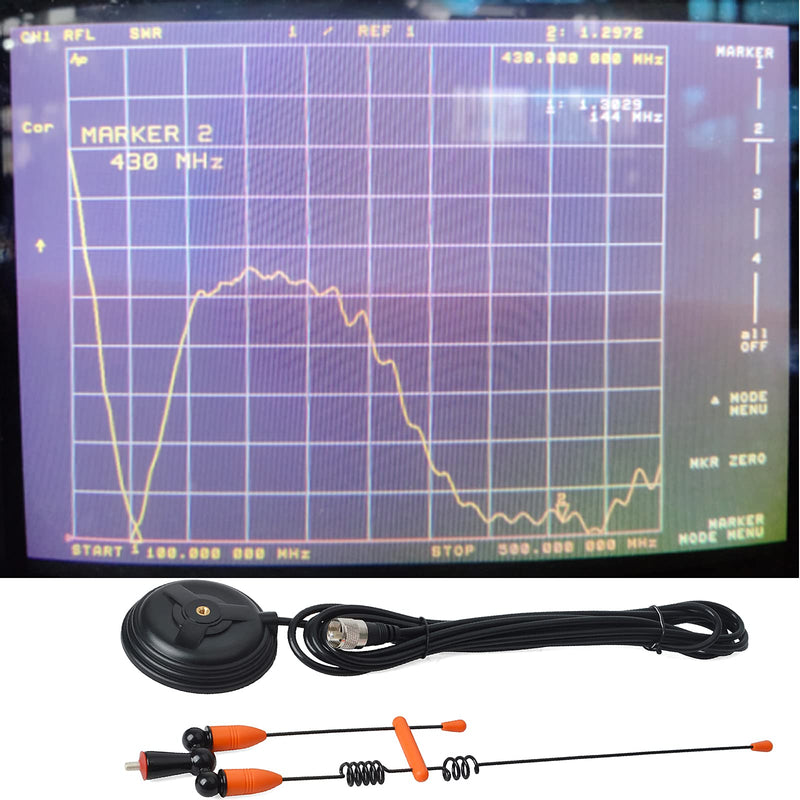 [Australia - AusPower] - HYS Amateur Antennas Dual-Band VHF 144/UHF 430MHz Magnetic Base Mobile Antenna W/13 ft RG58 Coax Cable UHF-male/PL259 for Motorola Kenwood Midland SO239 Mobile Radios 