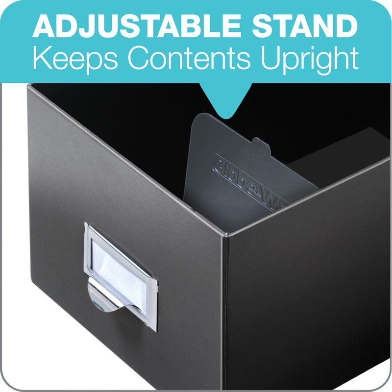 [Australia - AusPower] - Globe-Weis/Pendaflex Fiberboard Index Card Storage Box, 3 x 5 Inches, Solid Black (3X5BLA) 