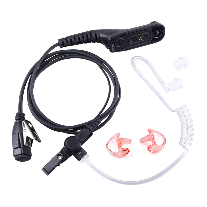 [Australia - AusPower] - COMMIXC Walkie Talkie Earpiece, Covert Air Acoustic Tube Headset with PTT Mic, Compatible with Motorola APX4000 APX6000 APX7000 APX8000 XPR6350 XPR6550 XPR7350 XPR7550 Two-Way Radios 