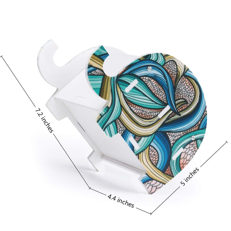 [Australia - AusPower] - Mokani Desk Supplies Organizer, Creative Elephant Pencil Holder Multifunctional Office Accessories Desk Decoration with Cell Phone Stand Tablet Desk Bracket for Smartphone and More, 