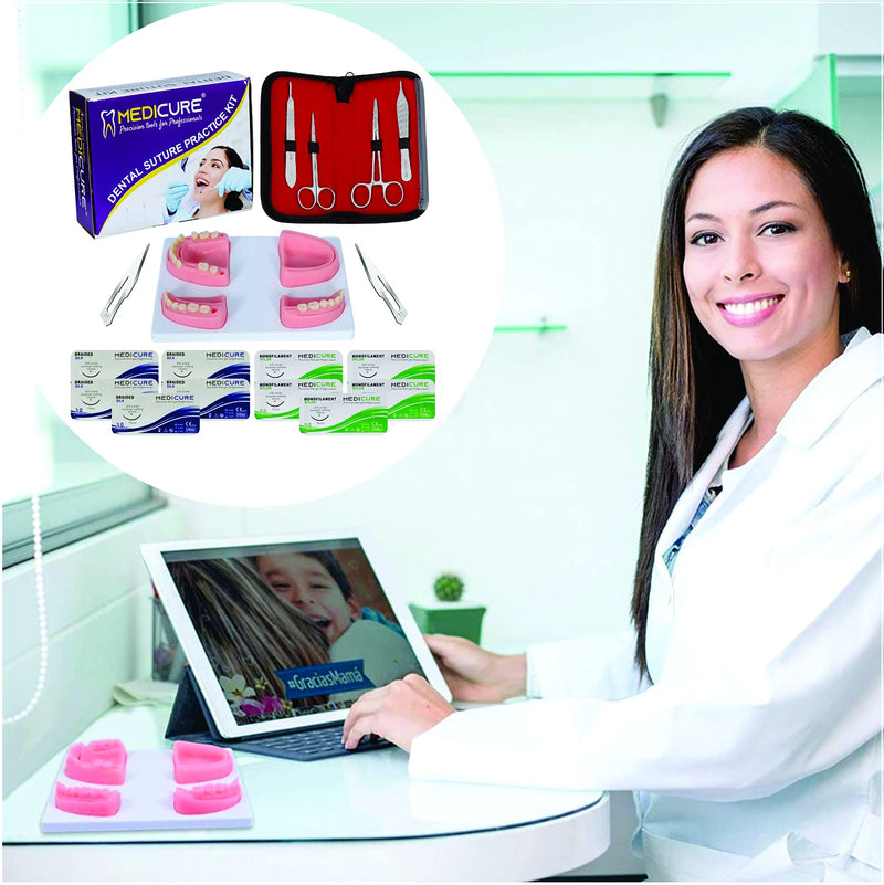 [Australia - AusPower] - Dental Suture Practice Kit Oral Suture Gum Training Pad Model for Dental Clinic Implants on Soft Teeth Gum 