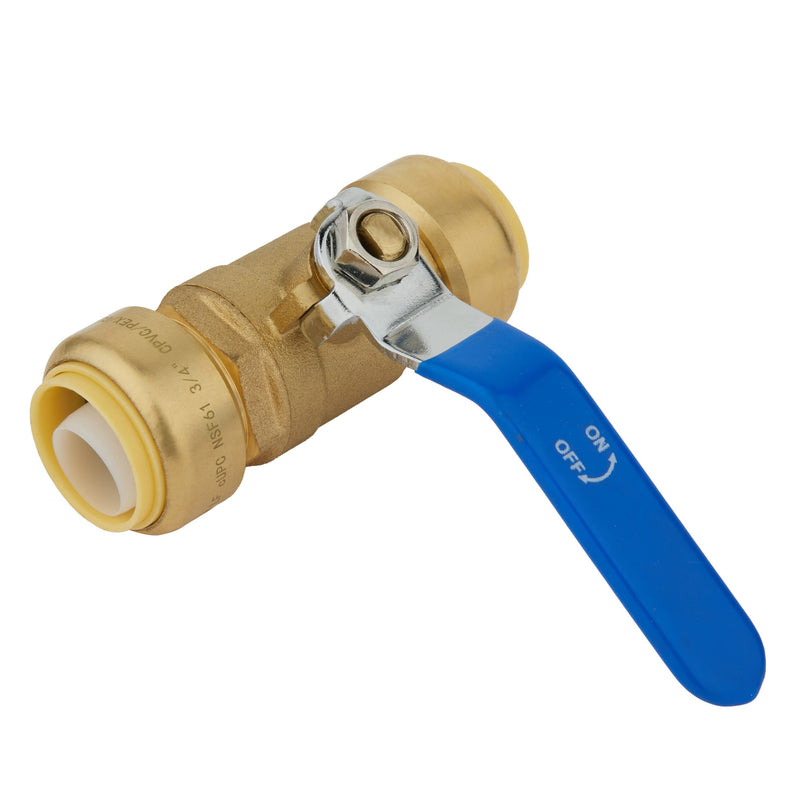 [Australia - AusPower] - (Pack of 2) EFIELD 1/2 Inch Push-Fit Full Port Ball Valve for Hot and Cold Water with a Disconnect Clip,Brass UPC Certified 1/2 Inch(Pack of 2) 