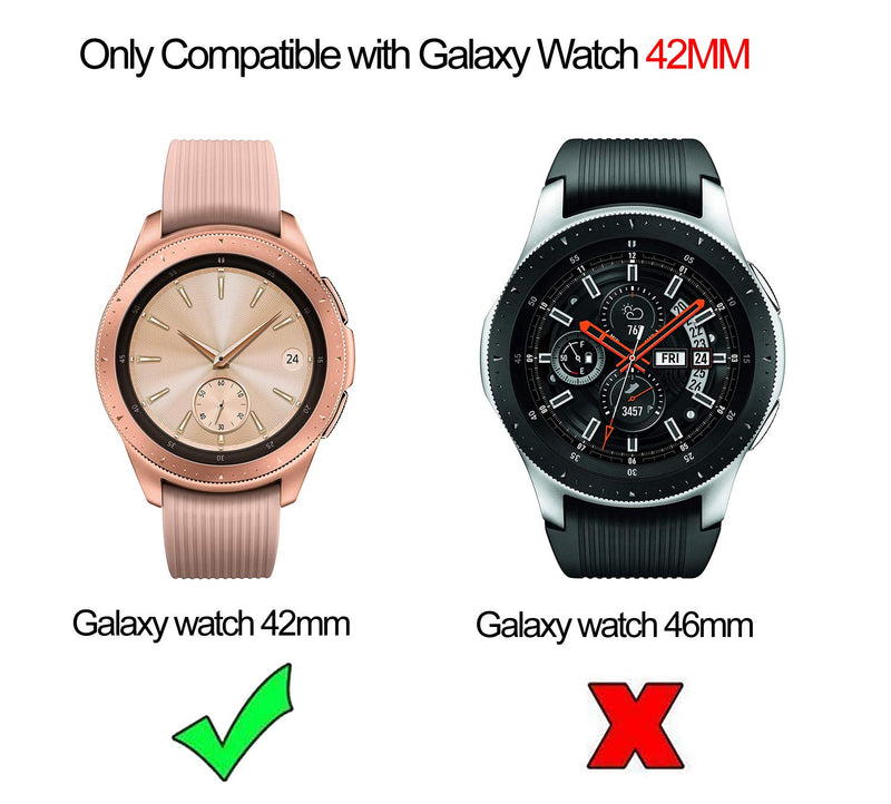 [Australia - AusPower] - RuenTech Compatible with Samsung Galaxy Watch 42mm Case Cover, Scratch-Resistant Soft Flexible TPU Plated Protective Case Protector Shell Compatible for Galaxy Watch (42mm) SM-R810/SM-R815 6-Pack 