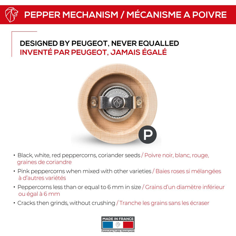 [Australia - AusPower] - Peugeot 800-1 Bistro 4-Inch Pepper Mill, Natural 