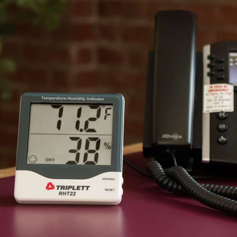 [Australia - AusPower] - Triplett RHT22 Digital Indoor Hygro-Thermometer with Dual Display Humidity and Temperature Standard RHT22 Hygro-Thermometer 