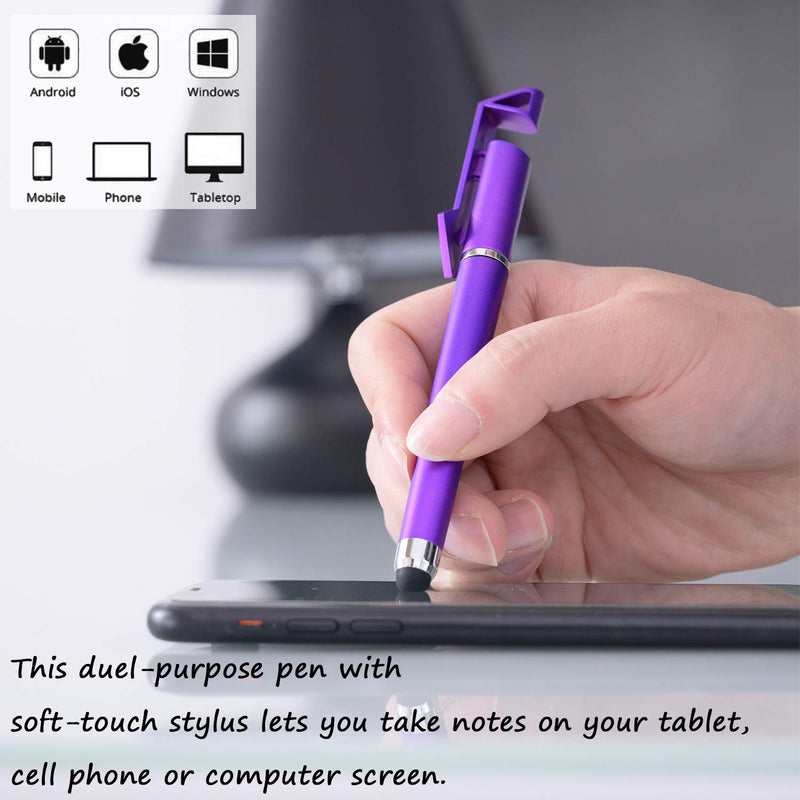[Australia - AusPower] - RITEFORU Stylus Pens for Touch Screens Black Ink 0.5mm Fine Point Pens Writing Pen Stylus Tip For Your iPad iPhone (10-Count) 10-Count 