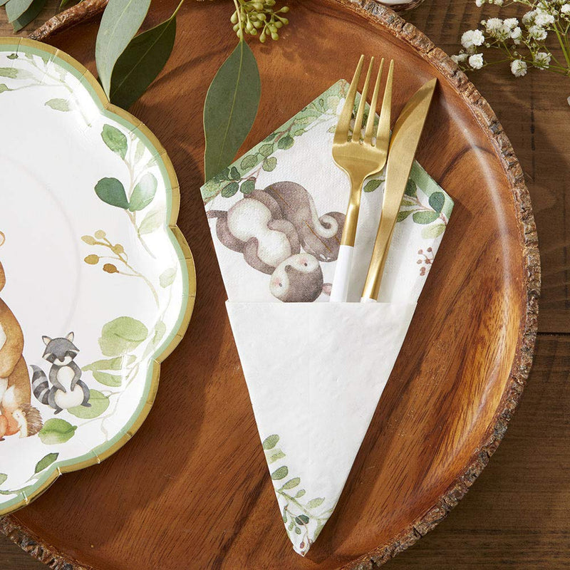 [Australia - AusPower] - Kate Aspen Woodland Baby Shower, One Size, Paper Napkins 