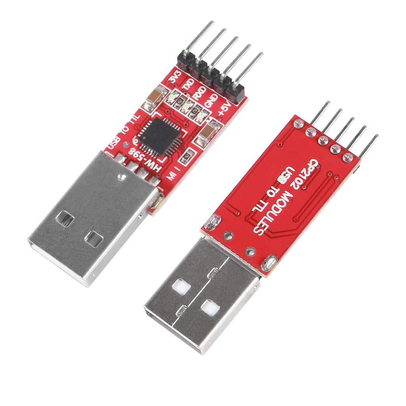 [Australia - AusPower] - ALMOCN 5Pcs CP2102 USB 2.0 to TTL Module Serial Converter Adapter Module USB to TTL Downloader with Cable for Arduino 