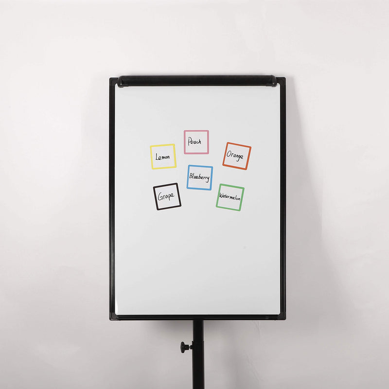 [Australia - AusPower] - Dry Erase Magnets Set - 24 Pack - 4x4" Whiteboard Magnetic Planning Pads Labels - Small White Board Magnet Strips Name Tags for Home, Office and Classroom 