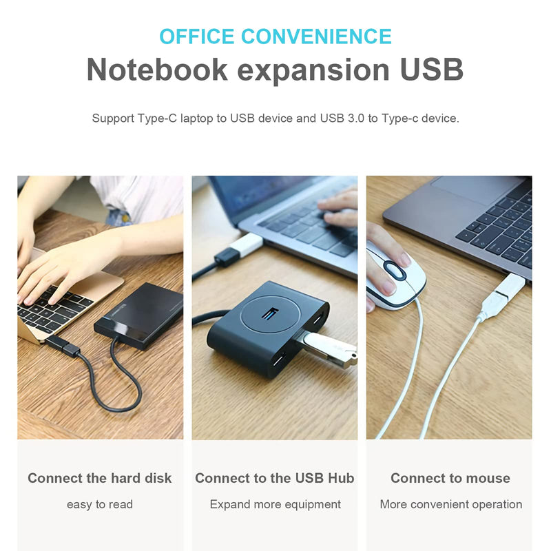 [Australia - AusPower] - Weldiea USB C to USB Adapter and USB to USB C Adapter(Pack of 2) USB C Female to USB Male Adapter and USB Female to USB C Black USB to USB C and USB C to USB(Pack of 2) USB to USB C and USB C to USB(Pack of 2) 
