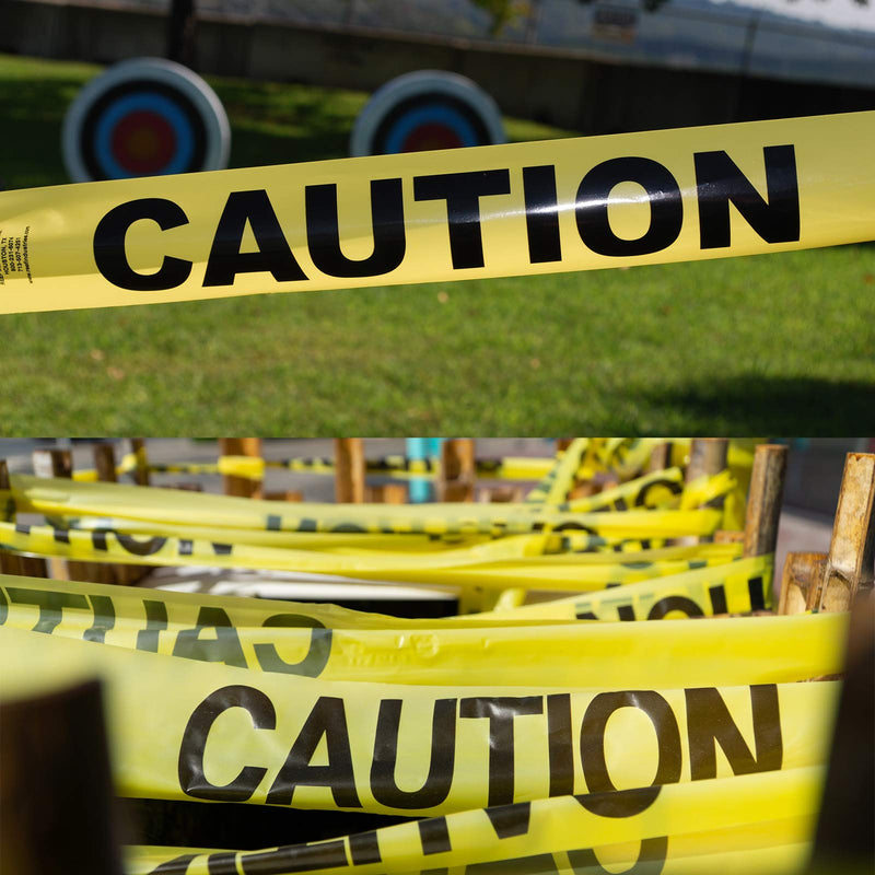 [Australia - AusPower] - Sunnybess 3” Barricade Safety Tape “CAUTION/CRIME SCENE DO NOT ENTER” Yellow Warning Tape with Black Print 330FT Yellow Caution Tape 
