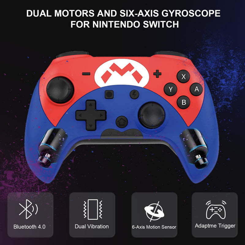 [Australia - AusPower] - Joso Mobile Game Controller for iPhone iPad, Direct Play, Bluetooth Gaming Gamepad Joystick Works with Most iOS, iPad, MFi Games, Call of Duty Mobile(COD), Genshin Impact, Asphalt 9, Real Racing 3 Blue 