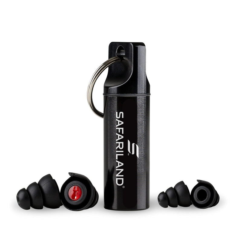 [Australia - AusPower] - Safariland Pro Impulse In-Ear Hearing Protection High-End Earplugs|Black/Red|Choose 1-Pair or 2-Pair Option 1 Pair 