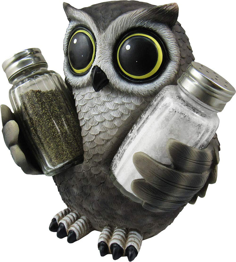 [Australia - AusPower] - DWK Animal Holder with Salt And Pepper Shaker Set (3 Piece) | Kitchen Décor and Accessories | Salt and Pepper Shakers | Home Décor | Home Decorations… (Owl) Owl 