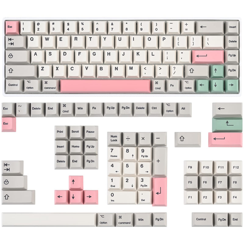 [Australia - AusPower] - Guffercty kred Cherry Profile Keycaps 60 Percent Retro PBT 158-key Cap Cover Set Dye Sublimation for Cherry Mx Switch Mechanical Keyboard (CHERRY/9009) 9009-Cherry 