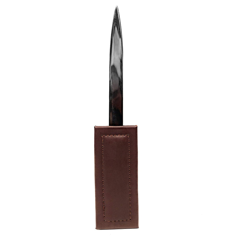 [Australia - AusPower] - Dacasso Dark Brown Bonded Leather Letter Opener 