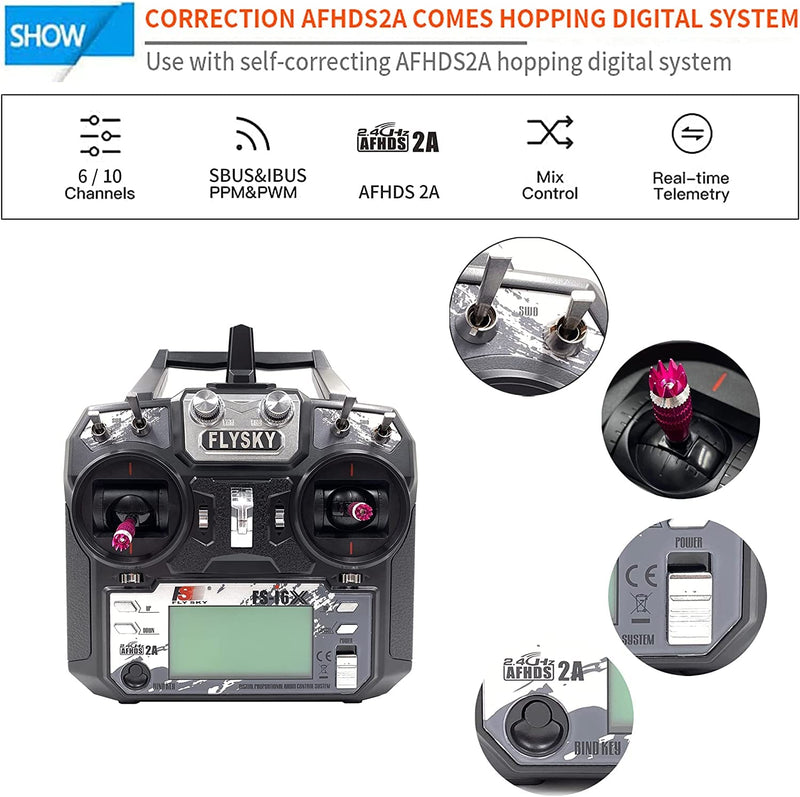 [Australia - AusPower] - Flysky FS-i6X 6-10(Default 6)CH 2.4GHz AFHDS RC Transmitter w/ FS-iA6B Receiver 