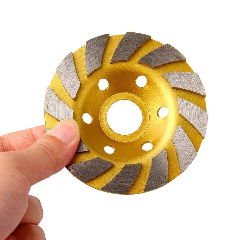 [Australia - AusPower] - sansheng Diamond Cup Wheel 4 Inch Concrete Turbo Diamond Grinding Cup Wheel 12 Segs Heavy Duty Angle Grinder Wheels for Angle Grinder 1 
