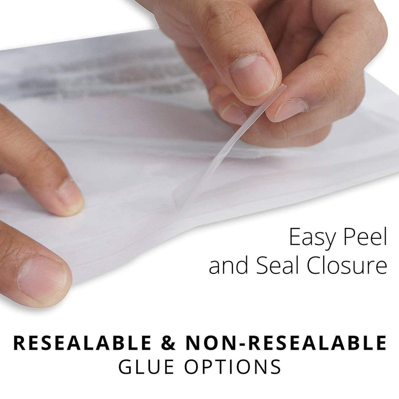 [Australia - AusPower] - Poly Bags 5x7" - Extra Strong Seal - Poly Bags with Suffocation Warning - 200 Pack - 5x7 Clear Bags - 5x7 Poly Bags - Retail Supply Co 5x7" - 200 Pack Suffocation Warning w/ Permanent Seal 