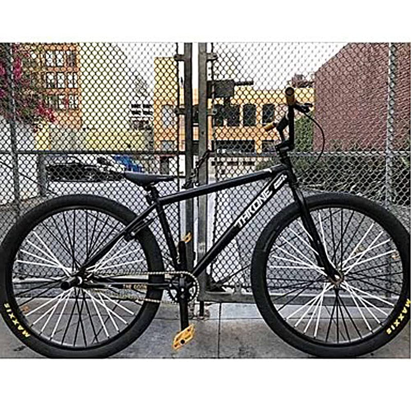 [Australia - AusPower] - BEEGETTE Bicycle Spoke Skins Wraps BMX MTB Kids Road Mountain Bike Colorful Wheel Decoration-72 Black 