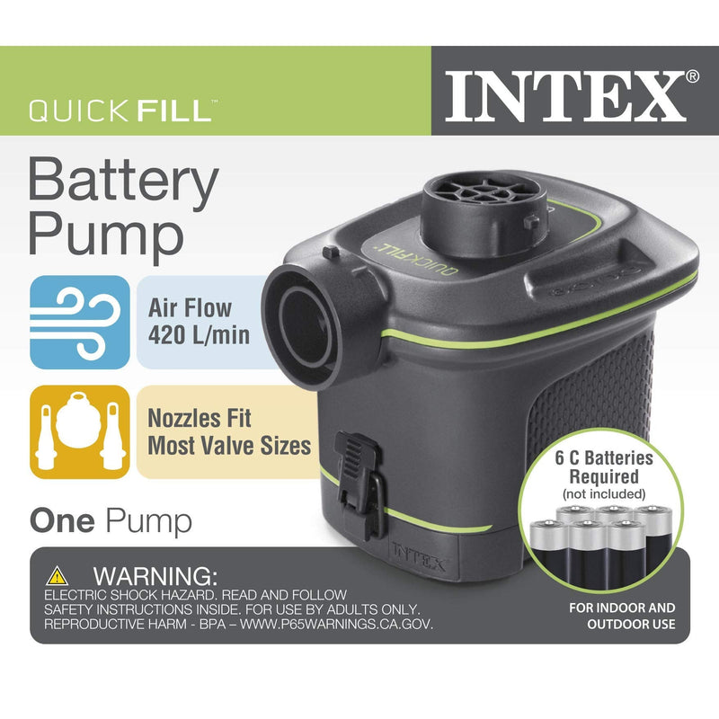 [Australia - AusPower] - Intex Quick-Fill Air Pump Series Battery Operated - C-cell 