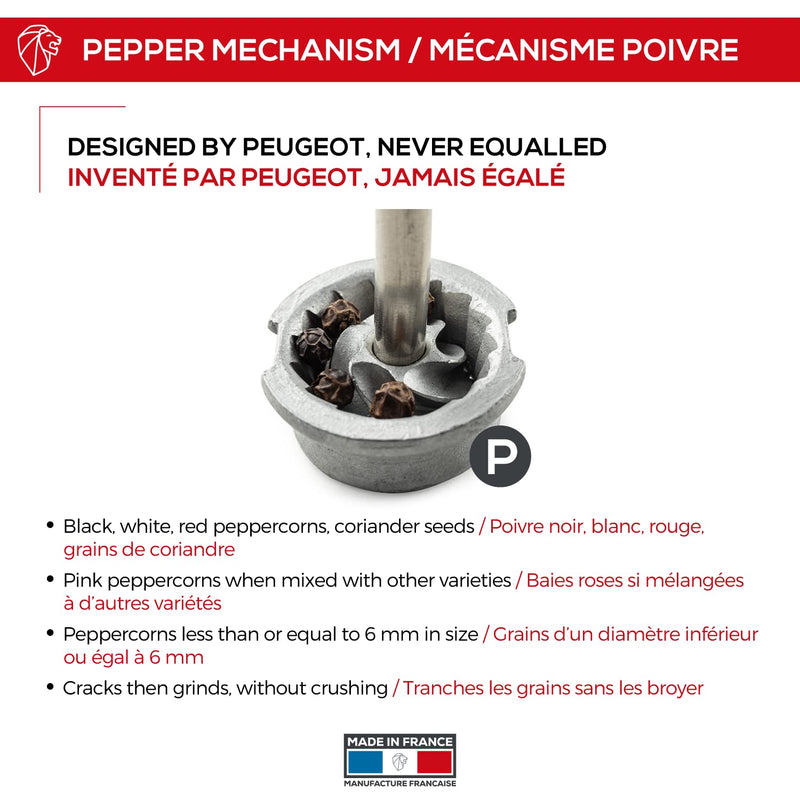 [Australia - AusPower] - Peugeot Oleron Pepper Mill, 5.5-Inch, Natural (28374) 